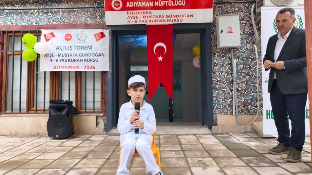 Adıyaman’da 4-6 yaş Kur’an kursu hizmete açıldı