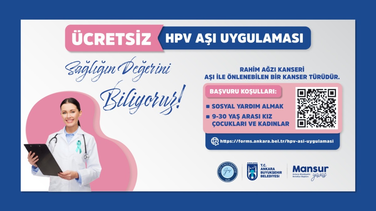 Ankara’da HPV Aşı Uygulamasında Yeni Dönem Başvuruları Açıldı